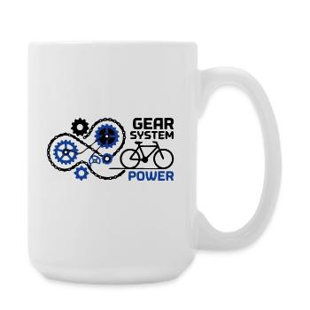 Génial Gear System Bike Nerd - Grande tasse 440 ml - blanc - Droite