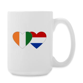 Drapeau de la Côte d’Ivoire des Pays-Bas - Grande tasse 440 ml - blanc - Droite