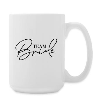 Team Bride JGA Accessoires Junggesellinnenabschied - Große Tasse 440 ml - Weiß - Rechts