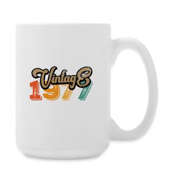 Vintage 1977 - Große Tasse 440 ml - Weiß - Rechts