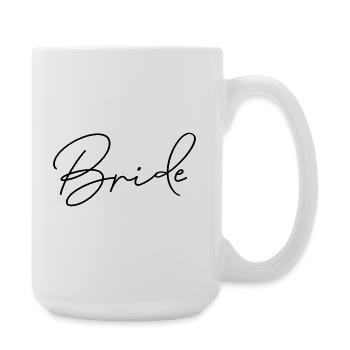 Enterrement de vie de jeune fille de la chemise de mariée - Grande tasse 440 ml - blanc - Droite