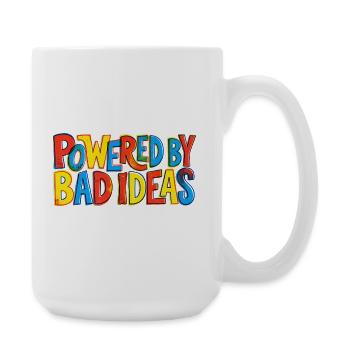 Powered-by-bad-ideas - Large Mug 440 ml - white - Right