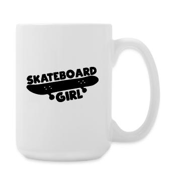 Skateboarder - Large Mug 440 ml - white - Right