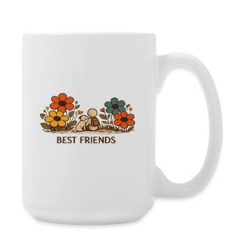 La Petite Pensée | MEILLEURS AMIS - Grande tasse 440 ml - blanc - Droite