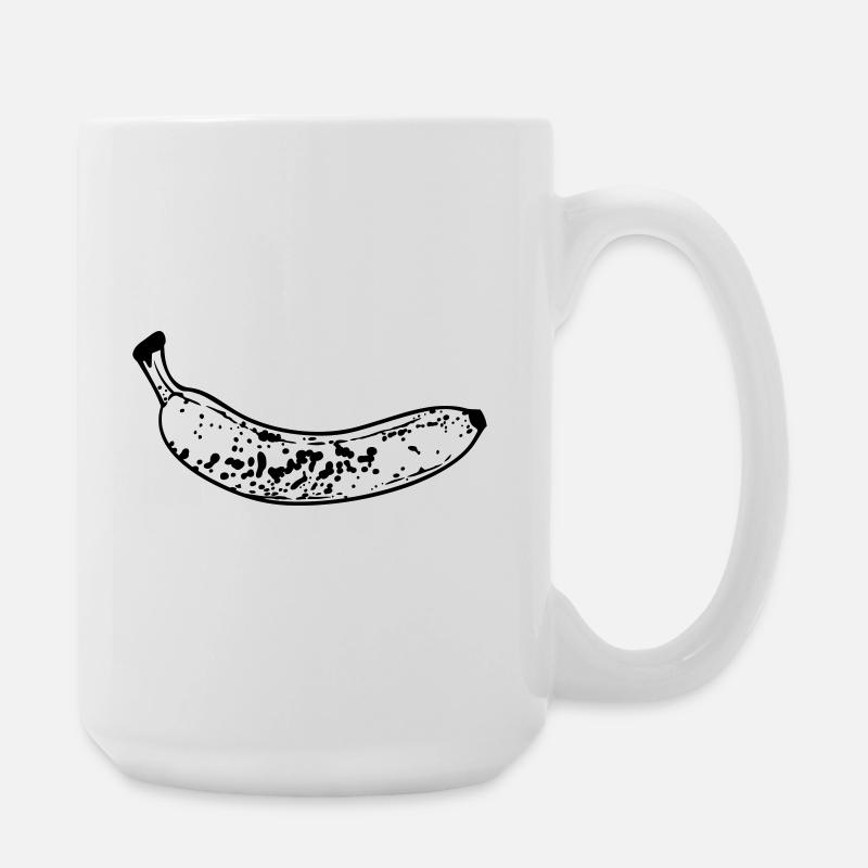 Banane - Große Tasse 440 ml - Weiß