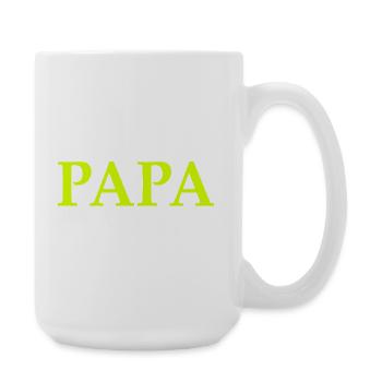 Bester Papa der Welt Spruch - Große Tasse 440 ml - Weiß - Rechts