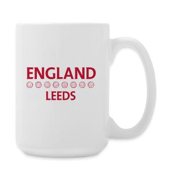 England Leeds Football Line - Große Tasse 440 ml - Weiß - Rechts