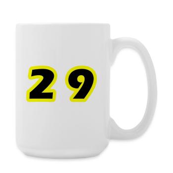 29 Symbole numérique - Grande tasse 440 ml - blanc - Droite