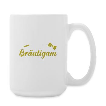 Team Bräutigam - Große Tasse 440 ml - Weiß - Rechts