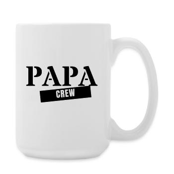 Dad Crew - Father Father's Day Family Matching Look - Large Mug 440 ml - white - Right
