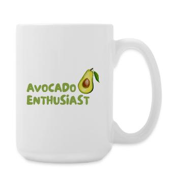 Avocado Enthusiast Design - Grande tasse 440 ml - blanc - Droite