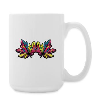 Leaf Autumn Maple Leaves - Large Mug 440 ml - white - Right