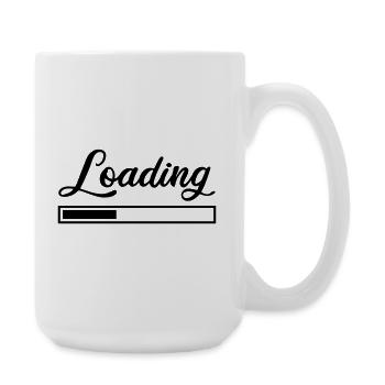 Chargement - Grande tasse 440 ml - blanc - Droite