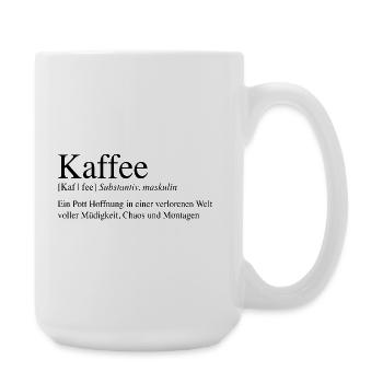 Coffee - A pot of hope ... - Large Mug 440 ml - white - Right