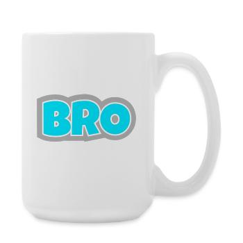 BRO - das Statement für echte Freundschaft-Vibes. - Große Tasse 440 ml - Weiß - Rechts