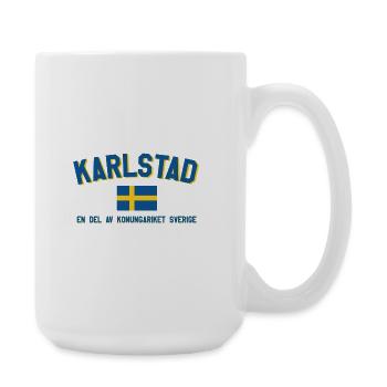 Karlstad Schwedische Flagge - Große Tasse 440 ml - Weiß - Rechts