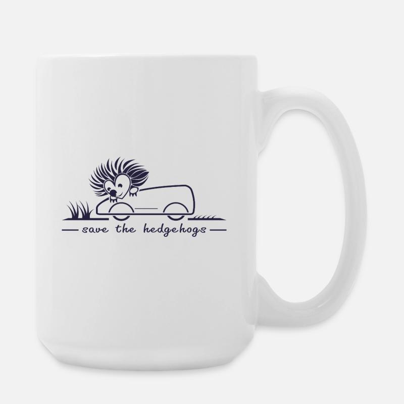 stoppt_das_Igel_toeten_001 - Große Tasse 440 ml - Weiß