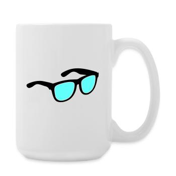 Lunettes Lunettes de soleil - Grande tasse 440 ml - blanc - Droite