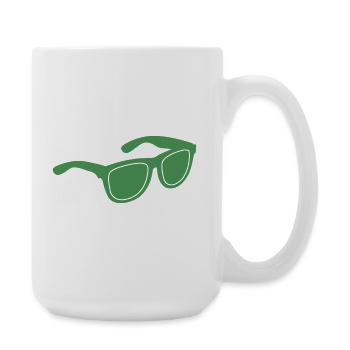 Lunettes de soleil vertes Graphique - Grande tasse 440 ml - blanc - Droite