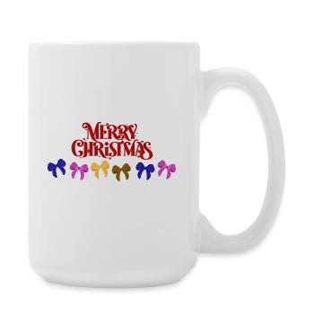 Défilé d’arcs de joyeux Noël - Grande tasse 440 ml - blanc - Droite