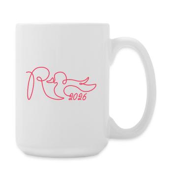 Pension one line - 2026 Finally done - Large Mug 440 ml - white - Right