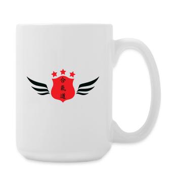Aïkido - Art Martial - Aïkidoka - Grande tasse 440 ml - blanc - Droite