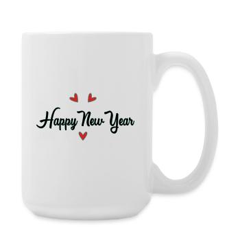 ALLES GUTE ZUM NEUEN JAHR. SILVESTER. NEUJAHR - Große Tasse 440 ml - Weiß - Rechts