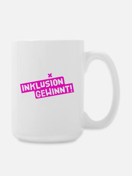 Inklusion gewinnt - Große Tasse 440 ml - Weiß