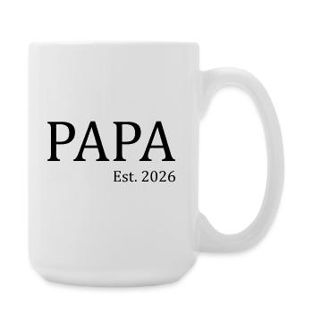 Papa 26 - Große Tasse 440 ml - Weiß - Rechts