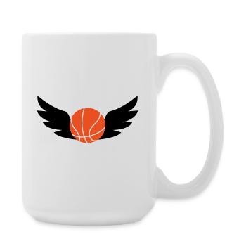 Basketball / Basketball / Basktet-Ball / Sports - Large Mug 440 ml - white - Right