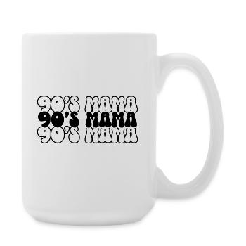 90s Mama SVG – Retro Mama Design - Große Tasse 440 ml - Weiß - Rechts