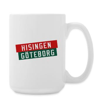 Hisingen Gothenburg flag - Large Mug 440 ml - white - Right