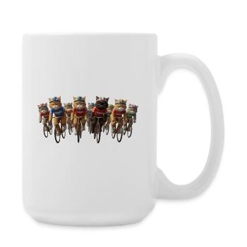 Vélo de route Vélo Vélo Sport Vélo VTT - Grande tasse 440 ml - blanc - Droite