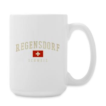 Emblème vintage suisse de Regensdorf Zurich - Grande tasse 440 ml - blanc - Droite