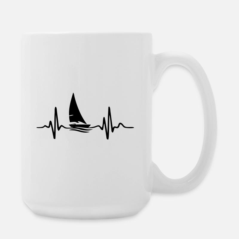Segeln meer - Große Tasse 440 ml - Weiß