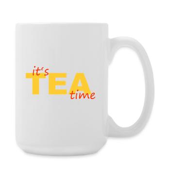 TEA TIME - Große Tasse 440 ml - Weiß - Rechts