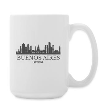 Buenos Aires Argentine, silhouette de Buenos Aires - Grande tasse 440 ml - blanc - Droite