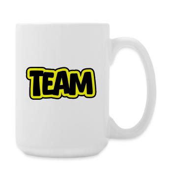 Team lettering - Large Mug 440 ml - white - Right