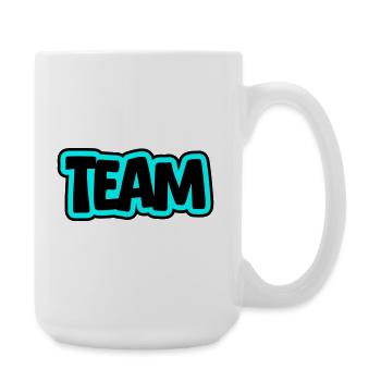 Team lettering - Large Mug 440 ml - white - Right