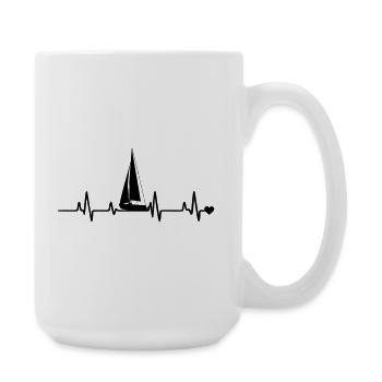 Voile - Grande tasse 440 ml - blanc - Droite
