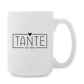 Tante Est. 2026  - Große Tasse 440 ml - Weiß - Rechts