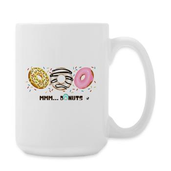 Glazed Donuts with Sprinkles Illustration - Large Mug 440 ml - white - Right