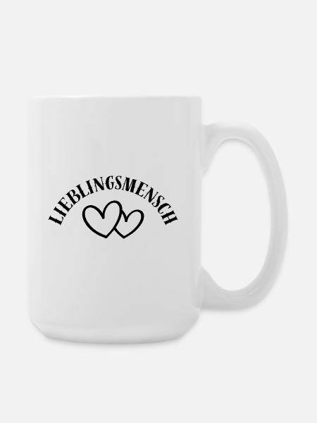 Lieblingsmensch für Sie und Ihn - Große Tasse 440 ml - Weiß