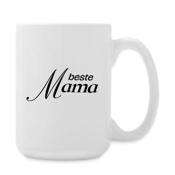 Beste Mama - Große Tasse 440 ml - Weiß - Rechts