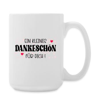 Kleines Dankeschön - Große Tasse 440 ml - Weiß - Rechts