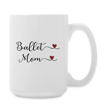 Cœur de Maman de Ballet - Grande tasse 440 ml - blanc - Droite