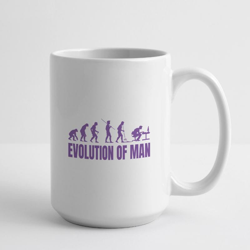 Programmer Computer Freak Evolution Retro Large Mug 440 ml