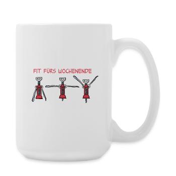 Fit fürs Wochenende - Große Tasse 440 ml - Weiß - Rechts