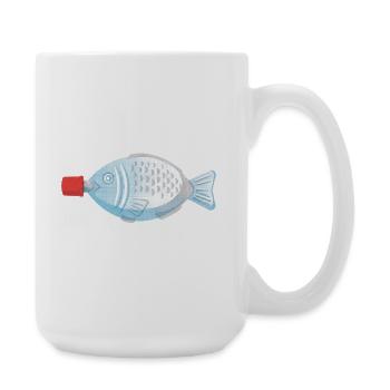 Soy Fish - Large Mug 440 ml - white - Right