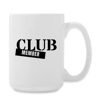 Club Member - Verein Mitglied Team Party Gruppe - Große Tasse 440 ml - Weiß - Rechts